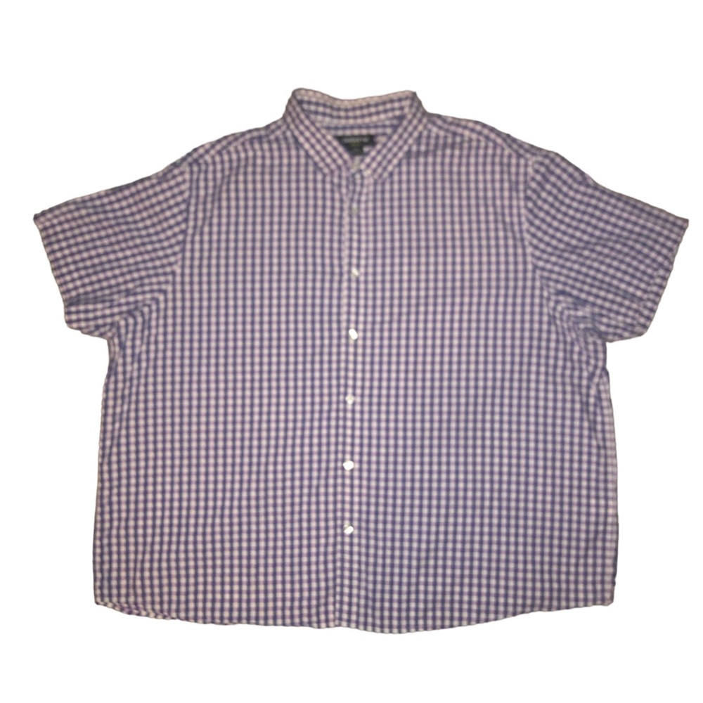 Men’s Claiborne Stretch Short Sleeve Button Up Shirt 3XL